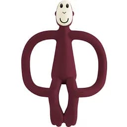 Іграшка-прорізувач Matchstick Monkey Мавпочка, 10,5 см, бордова (MM-T-012)