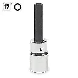 Головка 1/2" 100 мм із насадкою HEX 8 мм 760491H08