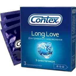 Презервативи пролонгуючі Contex Long Love 3 шт.