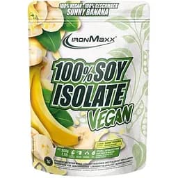 Соевый изолят IronMaxx 100% Vegan Soy Protein Isolate Банан 500 г
