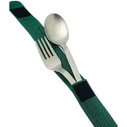 Набір столових приладів Snow Peak SCT-002 Titanium Fork & Spoon Set ложка і виделка - мініатюра 2