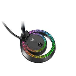 Настільний USB-мікрофон MeeTion MT-MC14 з підсвічуванням RGB 5В Гусяча шия на 360 градусів Чорний - мініатюра 3