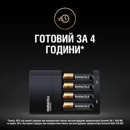 Зарядний пристрій для пальчикових та мізинчикових батарейок Duracell Hi-Speed (5007497) - мініатюра 6