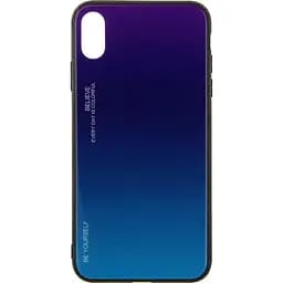 Чохол-накладка Toto Gradient Glass Case Apple iPhone XS Max Purple