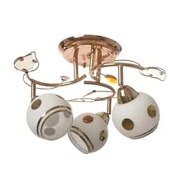 Люстра стельова Brille класична E27 60W G (LK-396C/3)