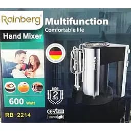 Міксер ручний Rainberg RB-2214 600 Вт 5 швидкостей для кухні на підставці - мініатюра 9