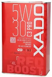 Моторна олива XADO 5W-30 C3 Pro RED Boost 4 л (XA 26268) - мініатюра 2