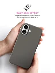 Силиконовый чехол с MagSafe для Apple iPhone 16, ICON2 MagCase, серый, противоударный, панель с мягкой подкладкой, защита всего корпуса, поддержка беспроводной зарядки, совместим с защитными стеклами и пленками, ArmorStandart (ARM81311) - мініатюра 8