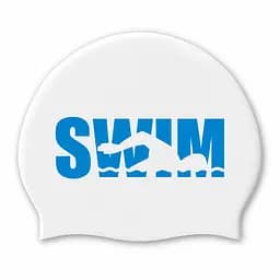 Доросла Шапочка для плавання Renvo Selva Swim Уні Білий Синій OSFM (2SC500-0304)