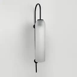 Настінний дизайнерський світильник-репліка Line F у чорному корпусі Арт. W 101/1 BK+WT