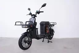 Електроскутер Вантажний з двома великими багажниками Crosser SUPER MAX 1200W | 60V30AH Li-Fe | USB зарядка Чорний - мініатюра 7