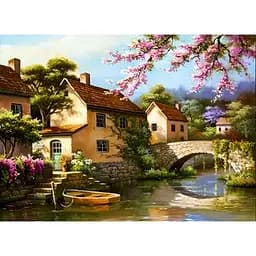 Алмазна мозаїка Josef Otten Country style зі стразами на підрамнику 40х50 см (1240796990)