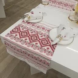 Скатертина Domikus український орнамент доріжка 40х140 см (4829900028787)