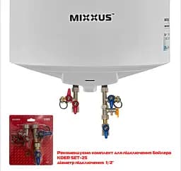 Водонагрівач "Циліндр" Mixxus EWH-07100 Round WET накопичувальний 100 л мокрий тен 1,5 kW WH0603 - мініатюра 4