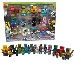 Большой коллекционный набор игровых фигурок «Minecraft», 24 персонажа