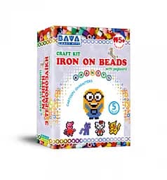 Детский набор для творчества. Магниты с термомозаики "Мультики" TM-004, 5 фигур