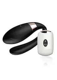 Вібратор для пар V-Vibe Black з пультом керування