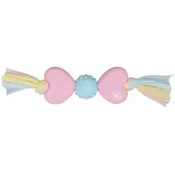 Игрушка для щенков Camon косточка, с хлопковой лентой, 20 см