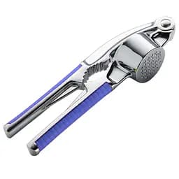 Многофункциональный пресс измельчитель для чеснока чесночница с орехоколом (2 в 1), Kitchen Master Синий 85642