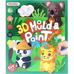 Набор для творчества Bambi Гипсовая раскраска Animal гипс, формы, краски S138-32  