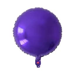 Шар воздушный фольгированный (55 см) Круглый пурпурный