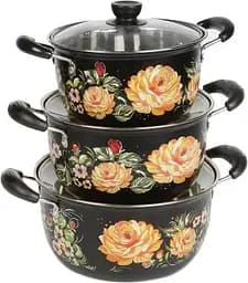 Набір каструль Supretto Сімейні традиції, 3 шт. (5857)