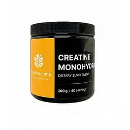 Моногідрат креатину VitalHarmony Creatine Monohydrate 200 г Полуниця