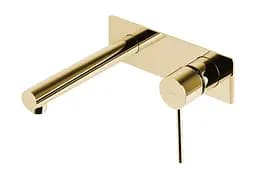 Змішувач для умивальника прихованого монтажу Corsan Lugo gold CMB7515GL Золотий