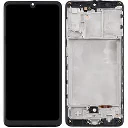 Дисплей Samsung A315 Galaxy A31 чорний, OLED (Small LCD), з рамкою