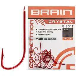 Гачок Brain Crystal B2011 #14 (20 шт/уп) ц:red