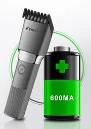 Акумуляторна машинка Kemei Km-1245 для стрижки волосся - мініатюра 6