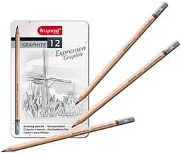 Набір графітних олівців EXPRESSION 12 кольорів Bruynzeel