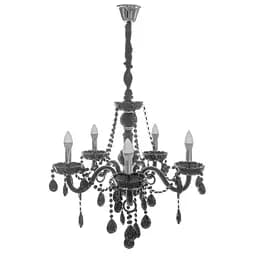 Люстра свічка Brille підвісна кришталева E14 40W BK (BCL-685S/5)