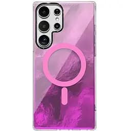 Чехол TPU Shiny Mountain (MagFit) для Samsung Galaxy S25 Ultra Pink