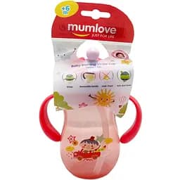 Поїльник Mega Zayka з трубочкою 260 мл MGZ-0312 (Coral)