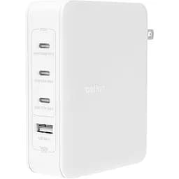 Мережевий зарядний пристрій Belkin Boost Up Charge Pro GaN 4-Ports Charger 140W White (WCH014BTWH) [158904]