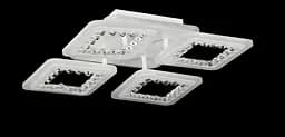 Люстра стельова LED Splendid Ray LK39870/4+1SMALL, 154W, білий, сучасний стиль з пультом та димером