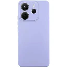 Чохол TPU Getman Liquid Silk Full Camera для Xiaomi Redmi Note 14 4G (Int. version) Бузковий / Dasheen