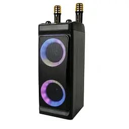 Портативна Bluetooth колонка з караоке та двома мікрофонами, SING - E ZQS4290 подвійний 4-дюймовий сабвуфер динаміки