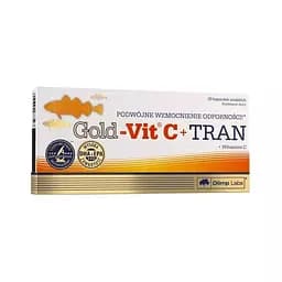 Вітамін С та риб'ячий жир Olimp Sport Nutrition Gold-Vit C + Tran, 30 капсул
