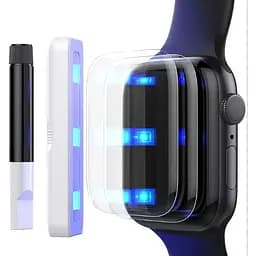 Захисне скло DK CDK для Apple Watch 40mm (Series 4 / 5 / 6 / SE1 / SE2) UV Curved 2 шт. (09222) (clear) - мініатюра 3