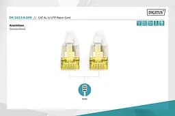 Патч-корд Assmann CAT 6A U-UTP, Cu, LSZH AWG 26/7, довжина 0,5 м DK-1613-A-005 Gray