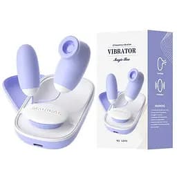 Подвійне вакуумне віброяйце Laile Magic Box USB 20 режимів — Вібратори