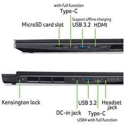 Ігровий ноутбук Acer Nitro 14 AN14-41-R842 7 8845HS 51GHz,IPS,16GB LPDDR5X,1TB,RTX 4050 6GB,Без ОС - мініатюра 12