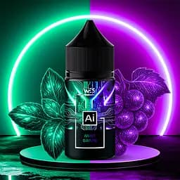 Набор компонентов для самозамеса солевой заправки WES AI 30 мл Mint Grape Ментоловый Виноград, 0-65 мг (18141)