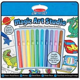 Набор для мальчиков Melissa & Doug Раскраска, наклейка, трафарет (MD5240)