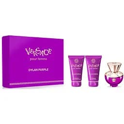Набір Versace Pour Femme Dylan Purple 50 мл парфумована вода, 50 мл гель для душу, 50 мл лосьйон для тіла