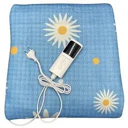 Електропростирадло з підігрівом з поліестеру Electric Blanket 120 Втавтовідключення 150х180 см Блакитне