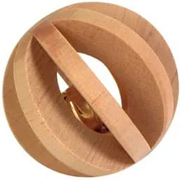 Іграшка для гризунів Trixie Кулька дерев'яна з дзвіночком, 6 см