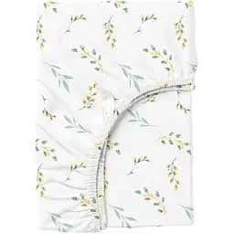 Простирадло Cosas на резинці фланель 90х200 pine branchlets cs1, м'ята (Flannel_BudYellowMint_90x200x20)